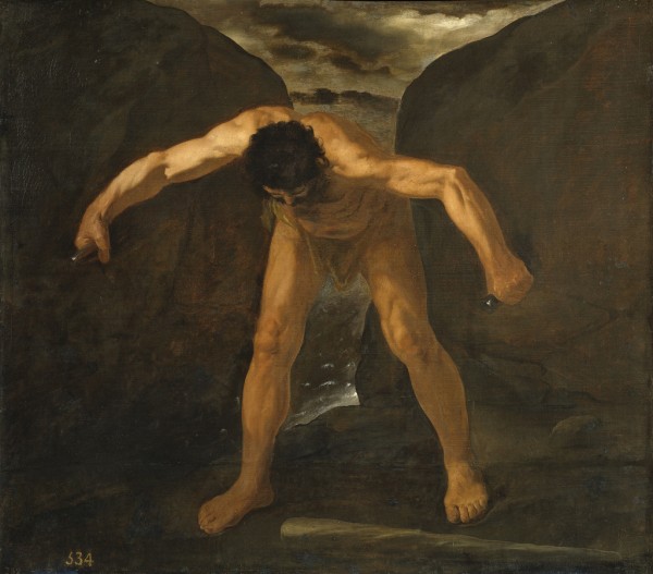 Hercules climbing the mountain by Francisco de Zurbaran